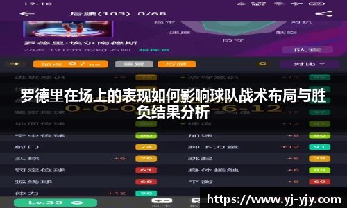 罗德里在场上的表现如何影响球队战术布局与胜负结果分析