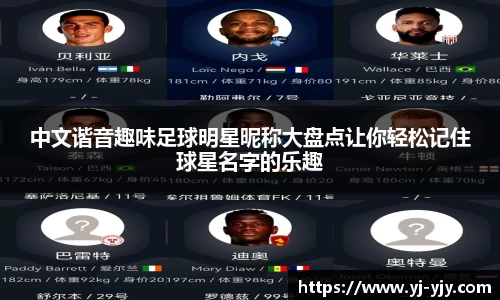 中文谐音趣味足球明星昵称大盘点让你轻松记住球星名字的乐趣